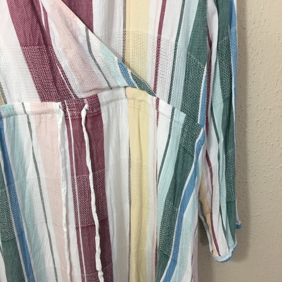 Rails Becca Cusco Stripe Dress Wrap Large - Picture 5 of 12